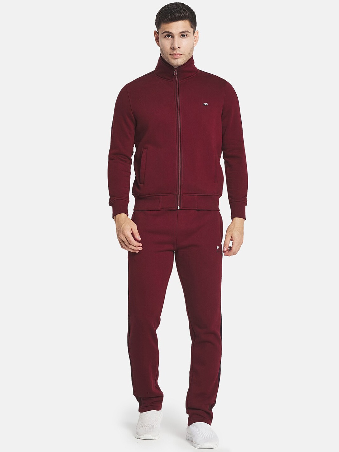 

Monte Carlo Men Plus Size Maroon Mid-Rise Tracksuits