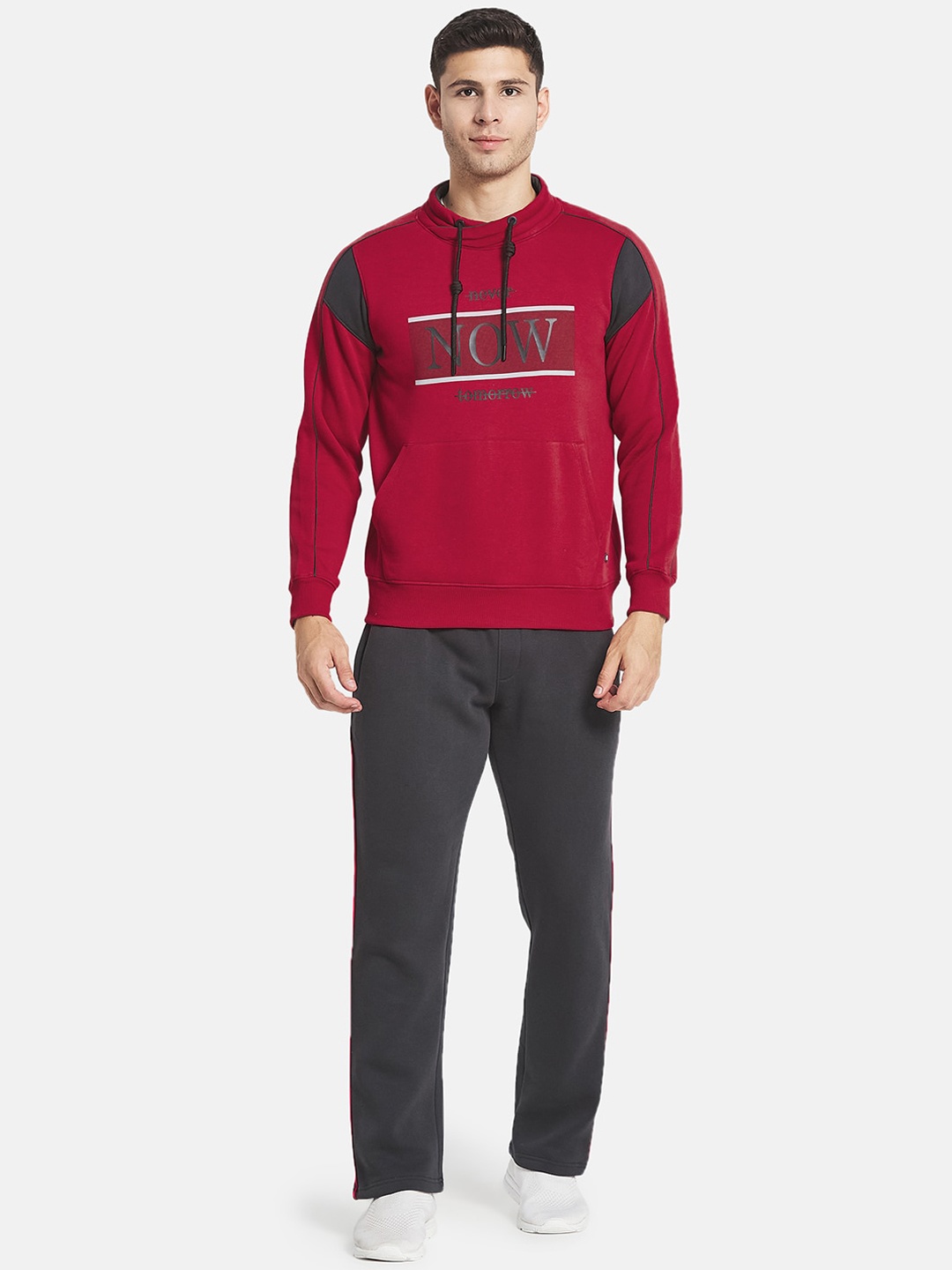 

Monte Carlo Men Red Printed Cotton Tracksuits