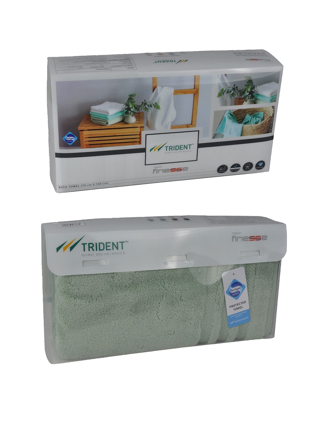 

MYTRIDENT Green Cotton 600 GSM Bath Towel
