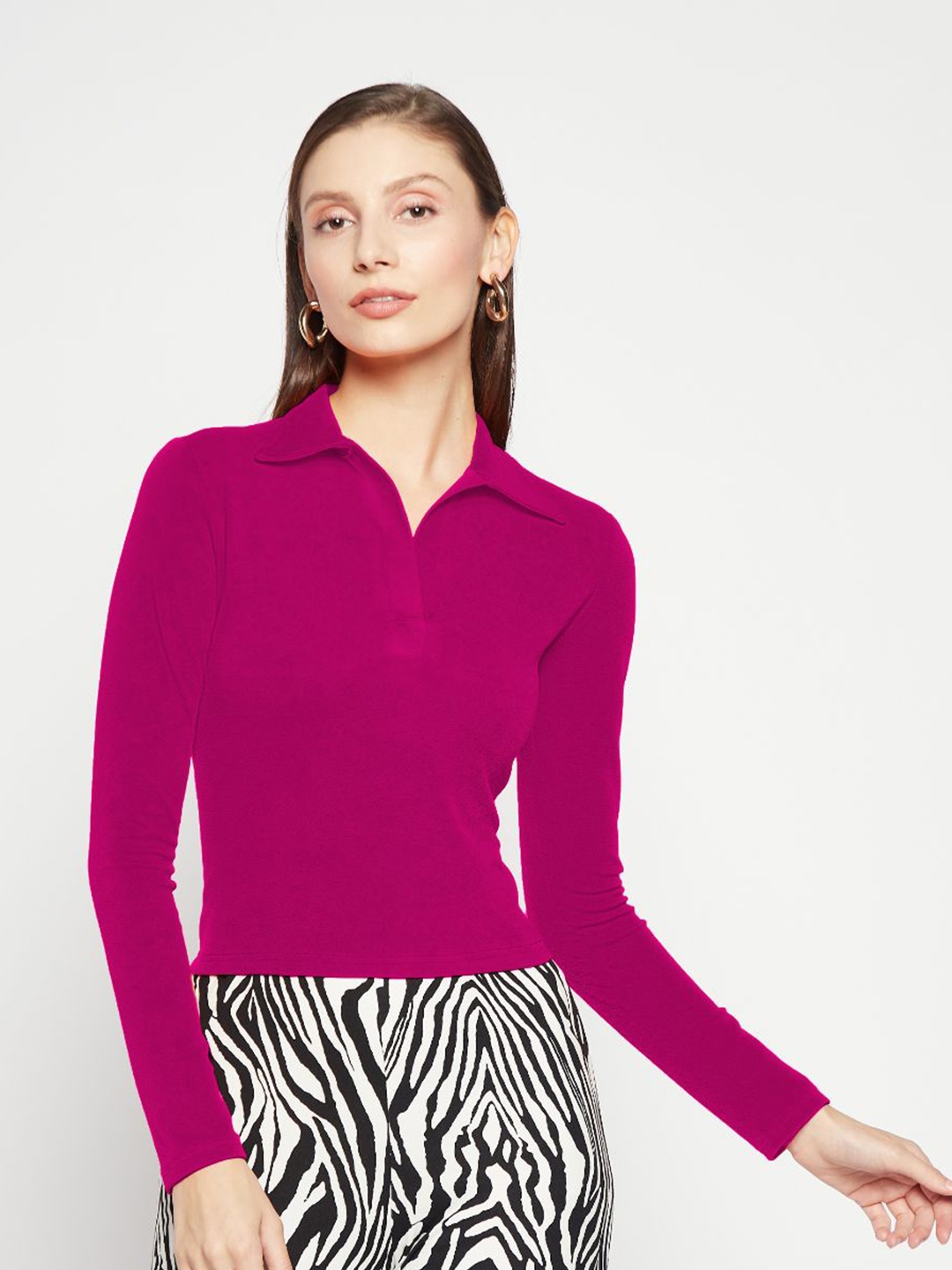 

Uptownie Lite Shirt Style Top, Maroon