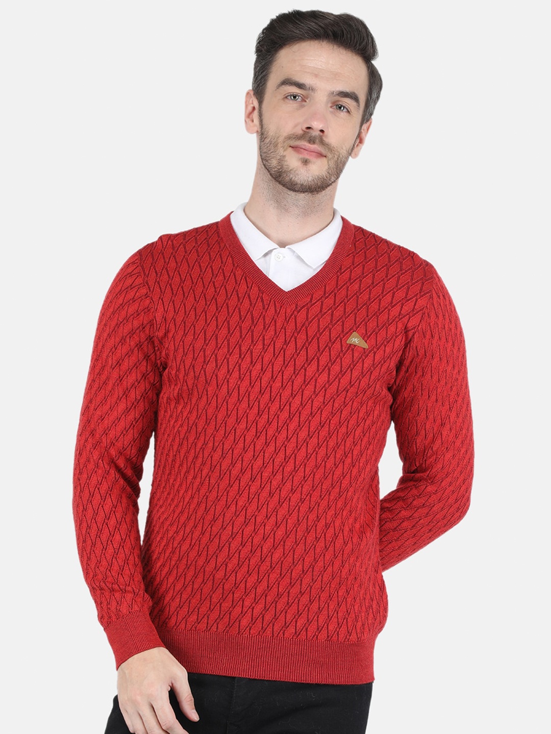 

Monte Carlo Men Red Wool Pullover