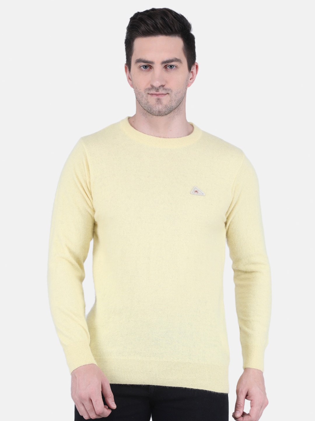 

Monte Carlo Men Yellow Woolen Pullover