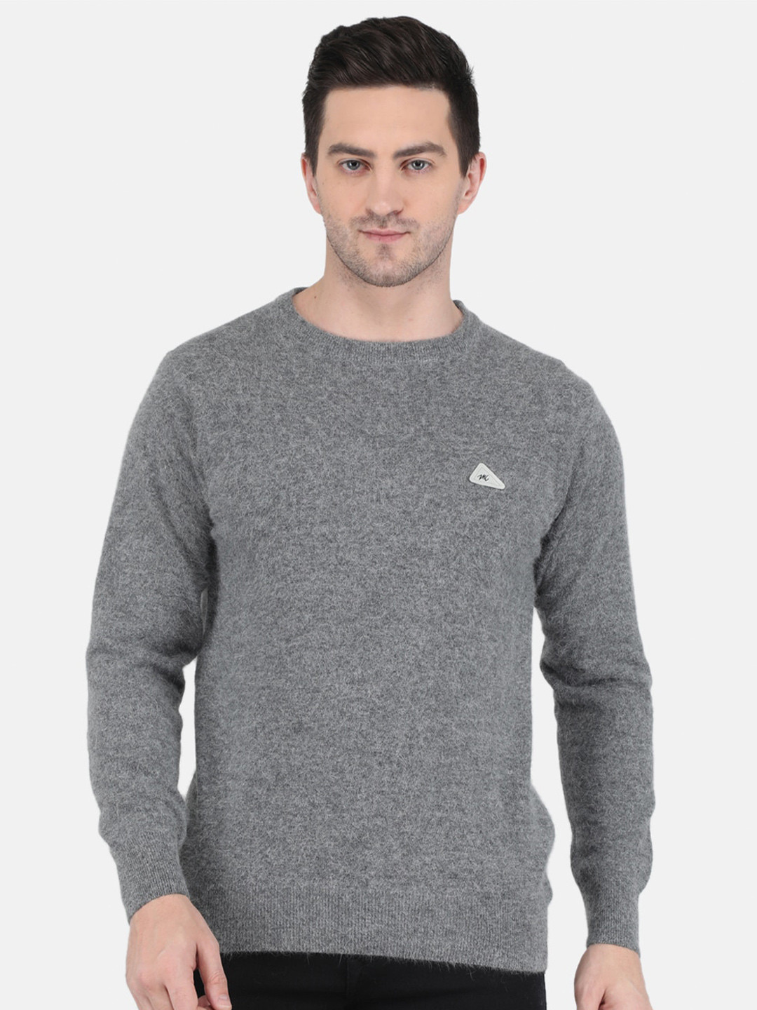 

Monte Carlo Men Grey Wool Pullover
