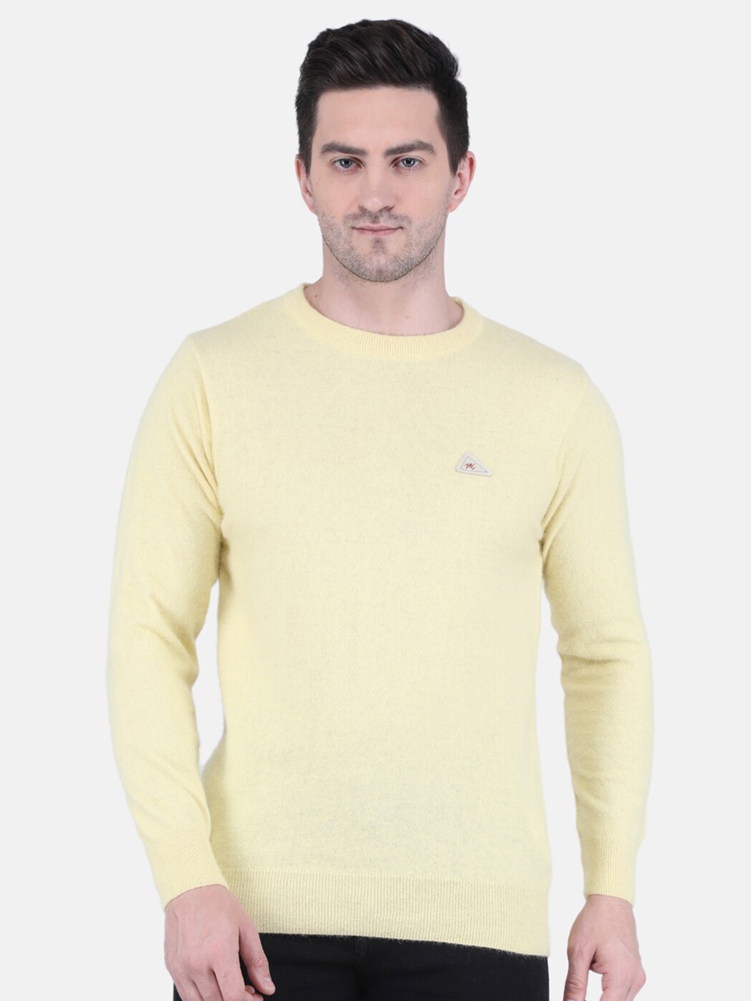 

Monte Carlo Men Yellow Wool Pullover