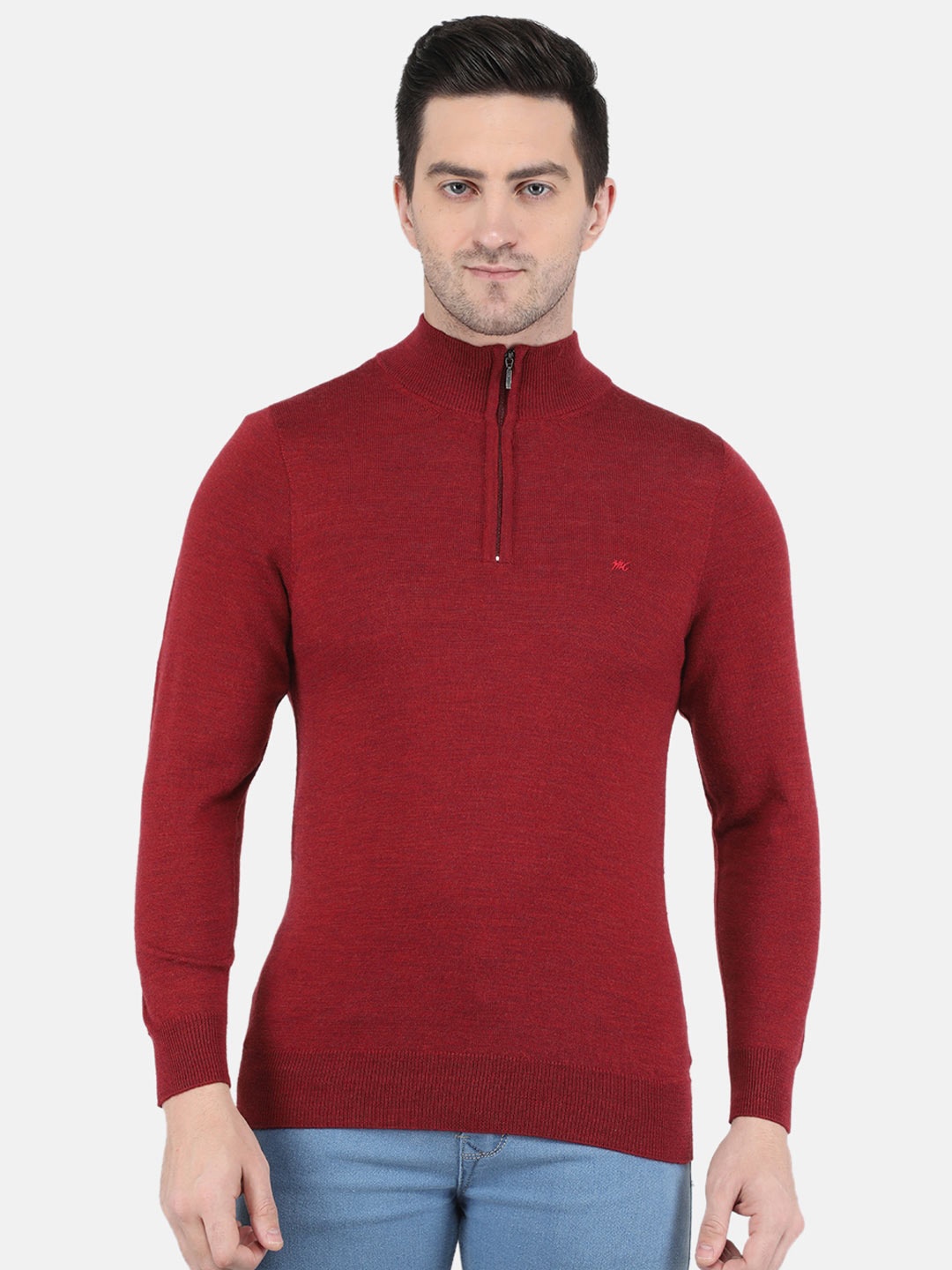 

Monte Carlo Men Maroon Wool Pullover