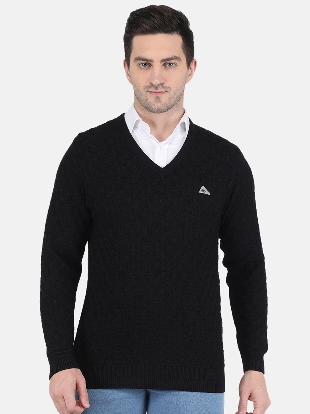 

Monte Carlo Men Black Wool Pullover