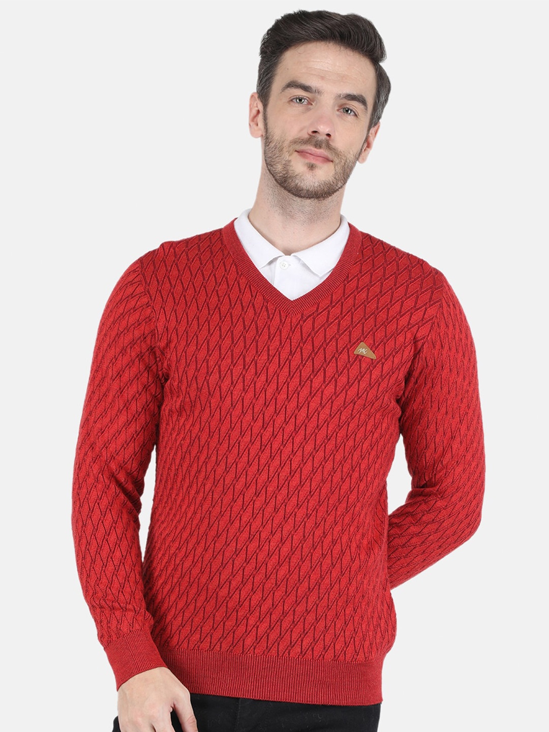 

Monte Carlo Men Red Wool Pullover