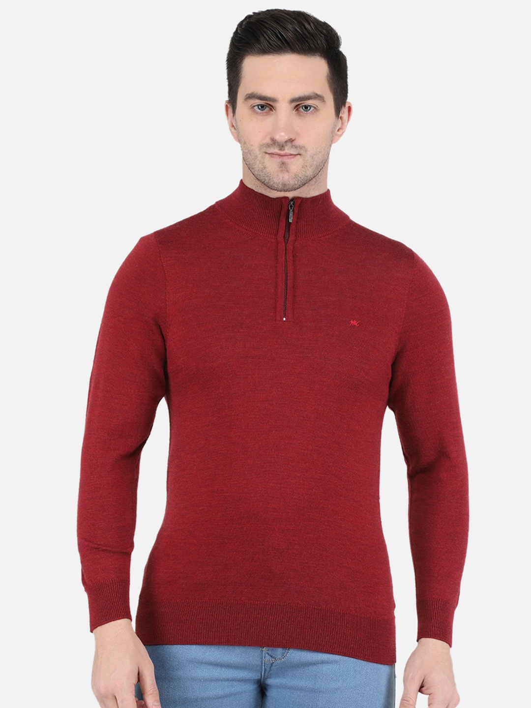 

Monte Carlo Men Maroon Wool Pullover