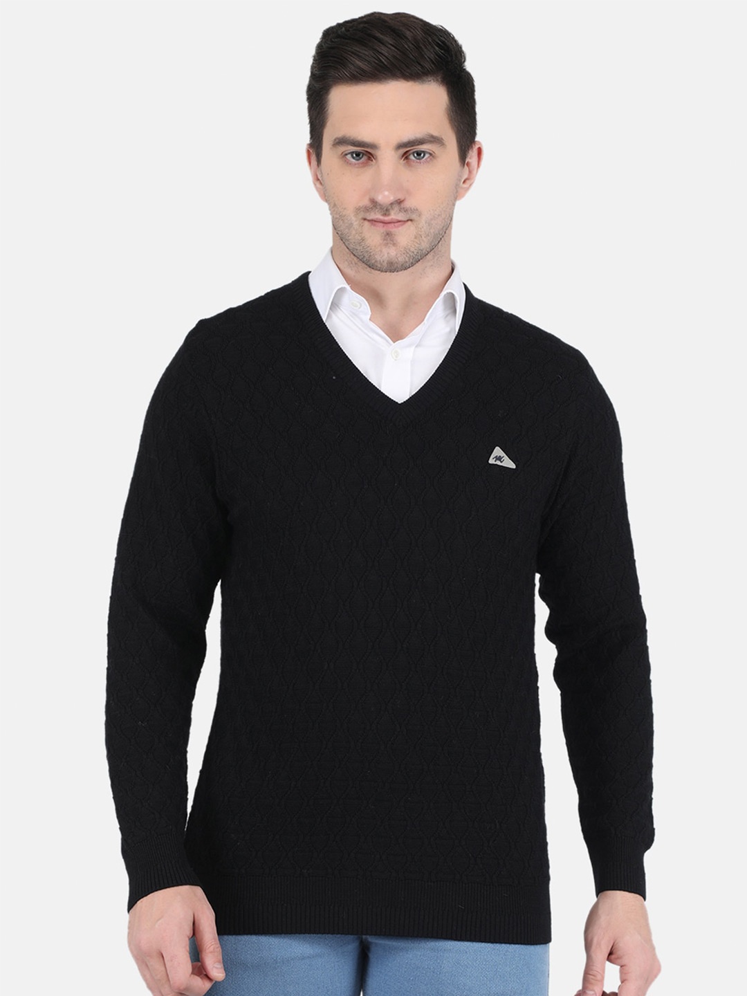 

Monte Carlo Men Black Wool Pullover