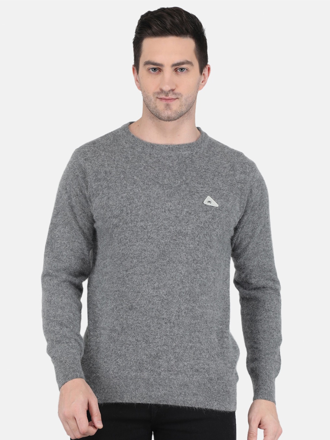 

Monte Carlo Men Grey Wool Pullover