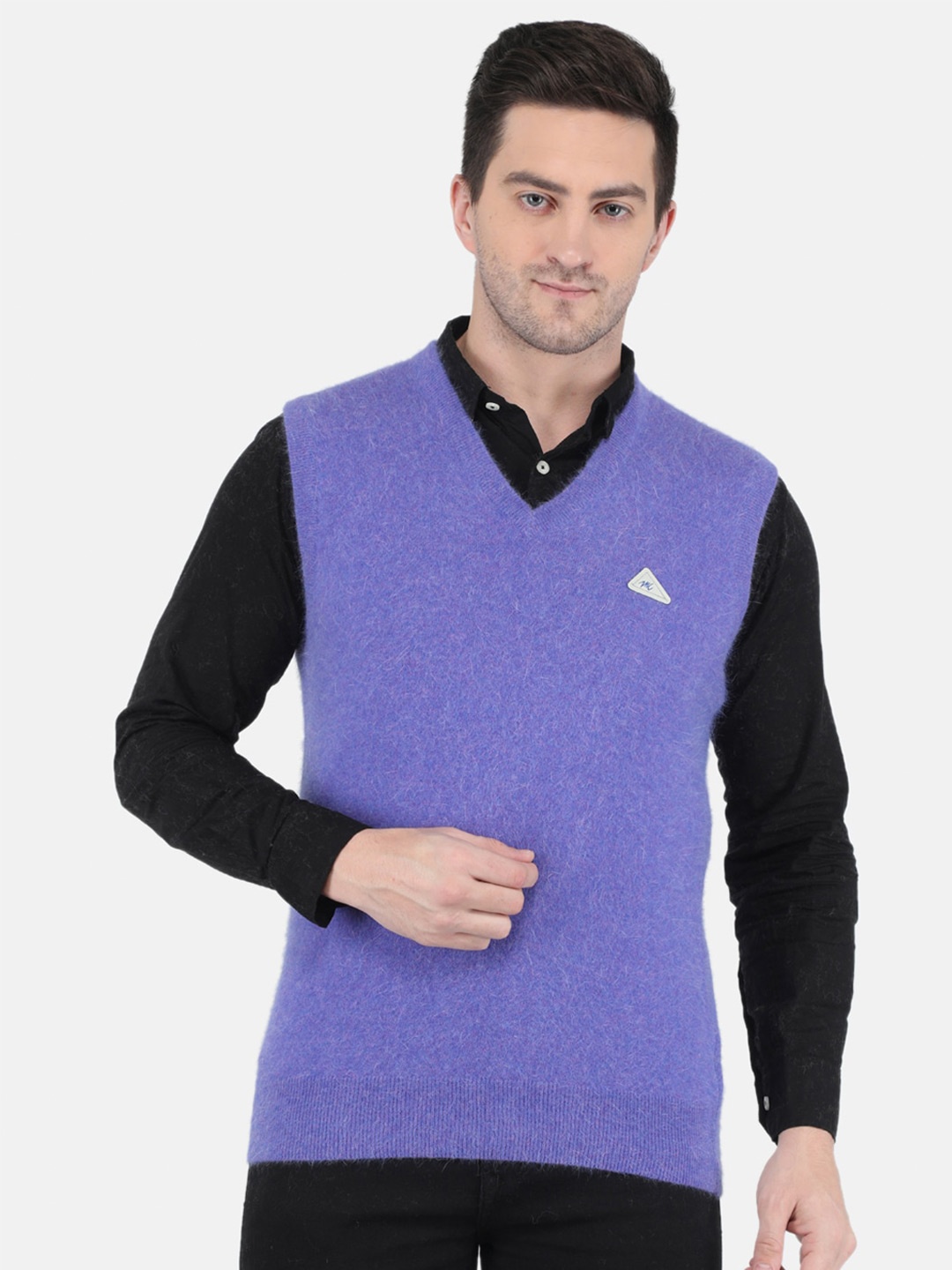 

Monte Carlo Men Purple Sweater Vest
