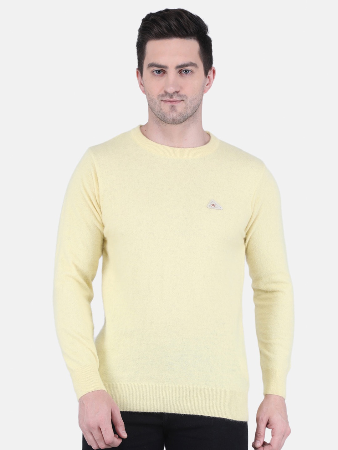

Monte Carlo Men Yellow Wool Pullover