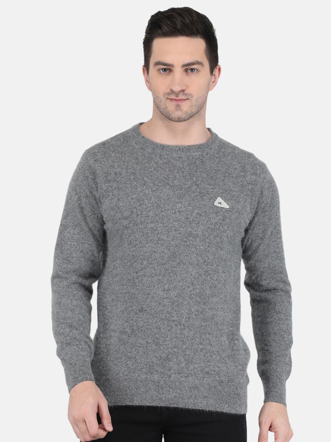 

Monte Carlo Men Grey Wool Pullover