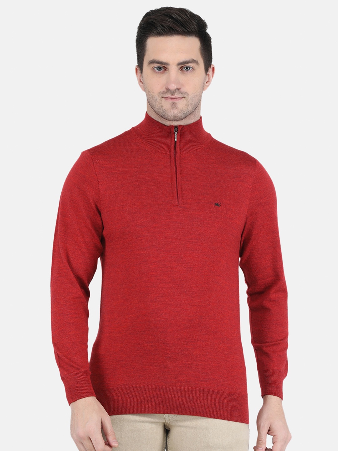 

Monte Carlo Men Red Solid Pullover