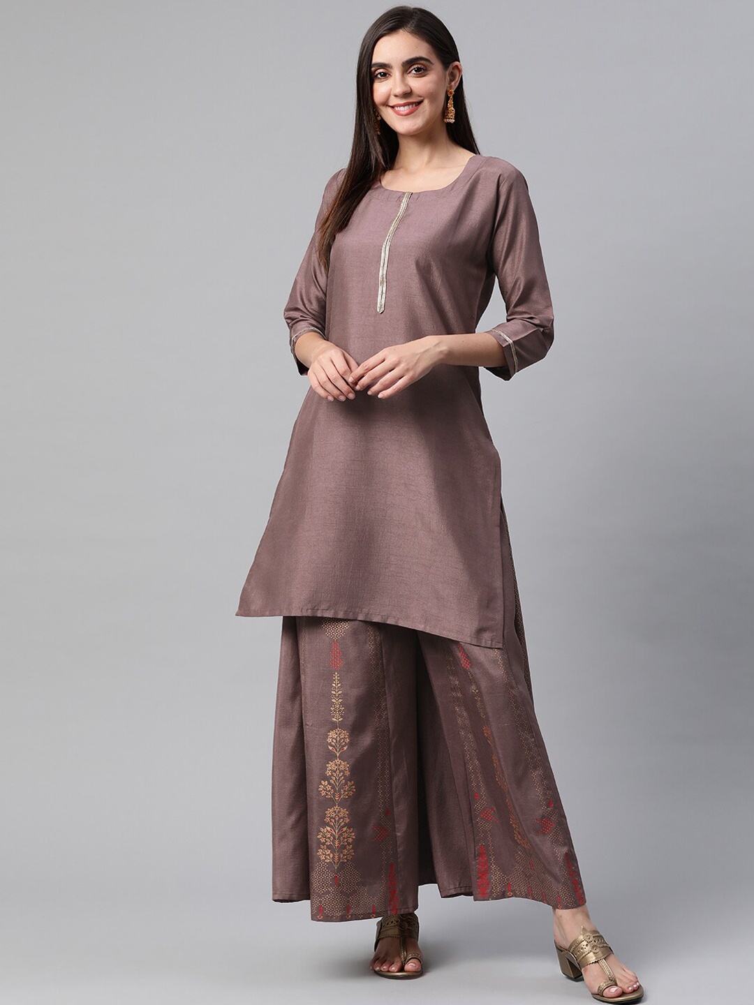 

KALINI Women Purple Kurta with Palazzos