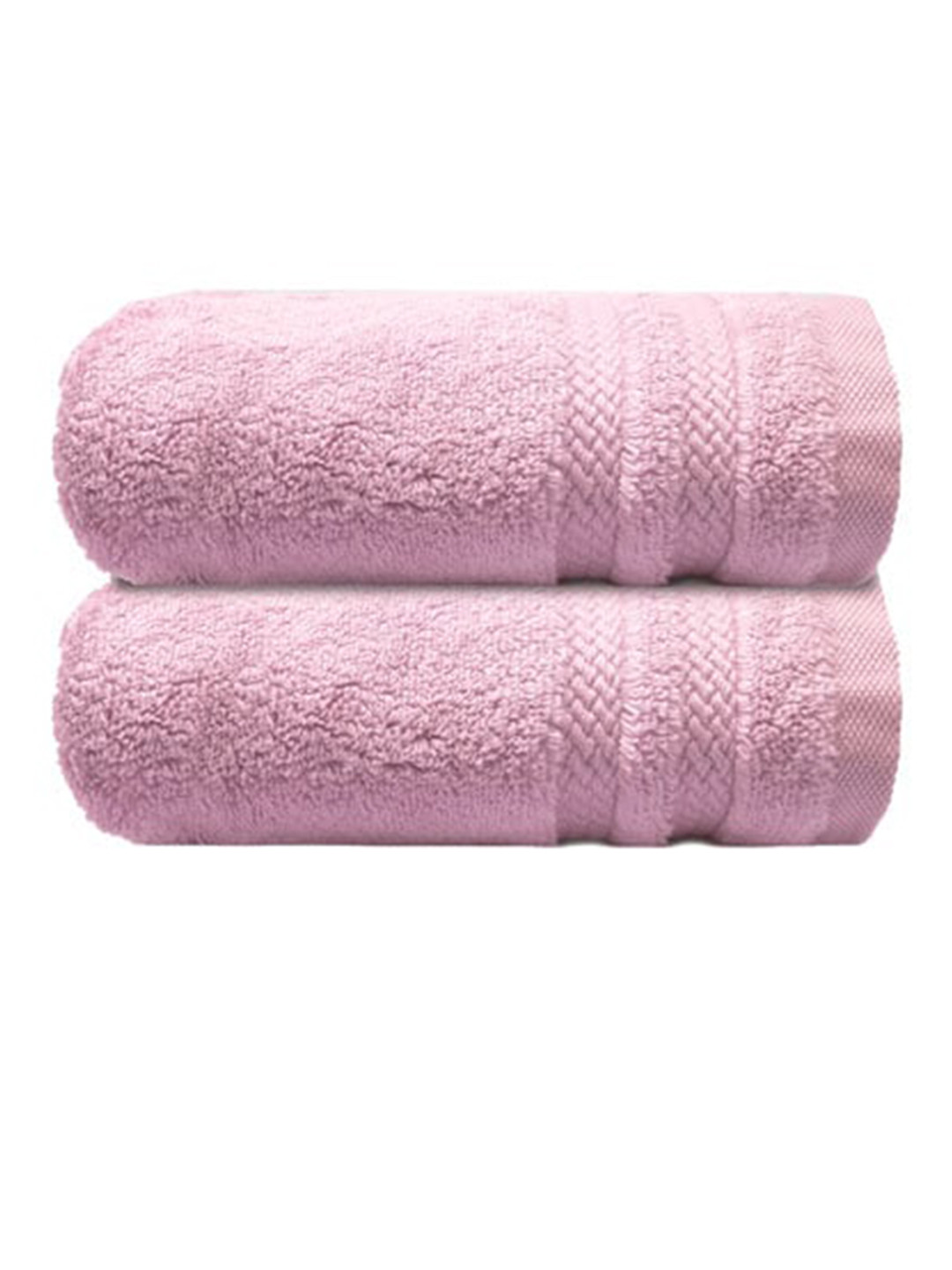 

MYTRIDENT Set of 2 Rose Cotton 600 GSM Hand Towel