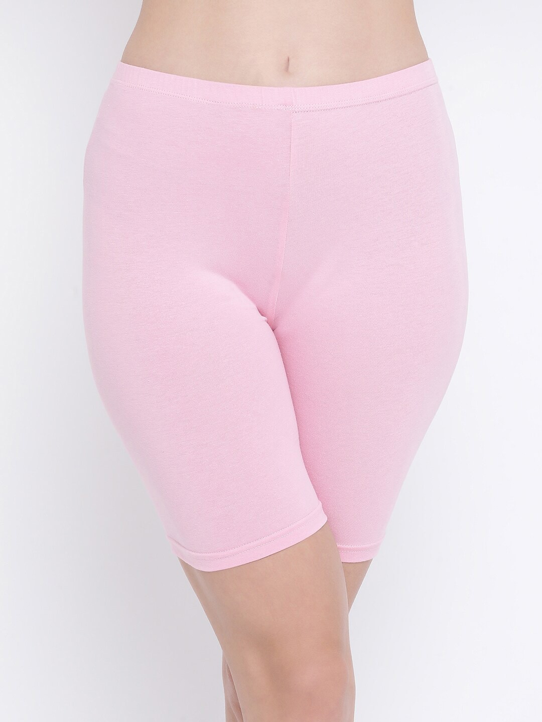 

Clovia Women Pink Slim Fit Cycling Sports Shorts