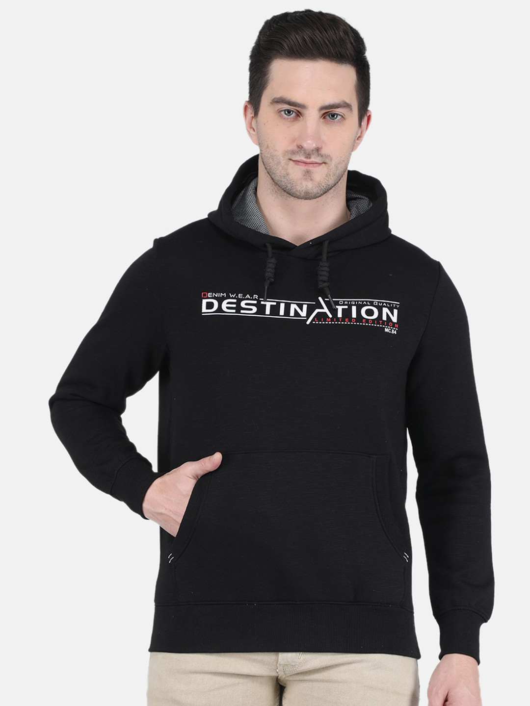 

Monte Carlo Men Black Typography T-shirt