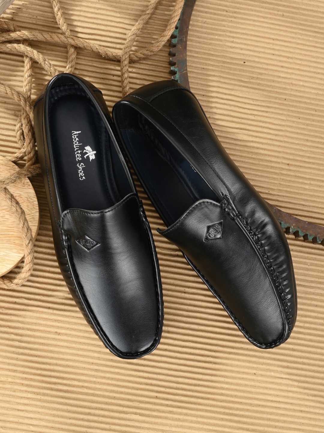 

Absolutee Shoes Men Black Loafers