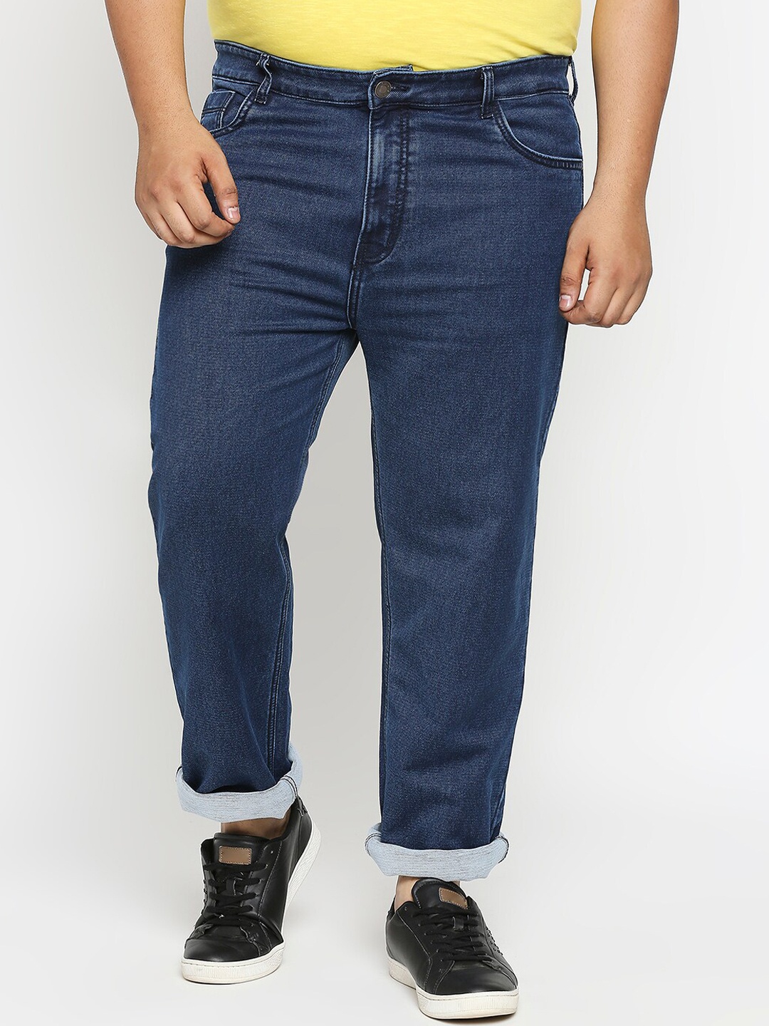 

ZUSH Men Plus Size Blue Stretchable Cotton Jeans