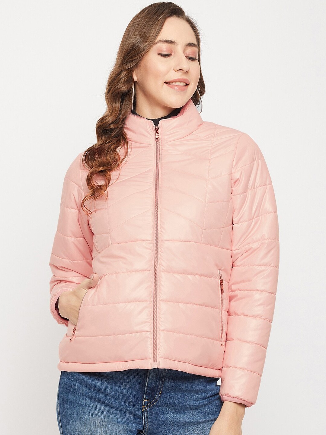 

Okane Women Pink Lightweight Padded Jacket