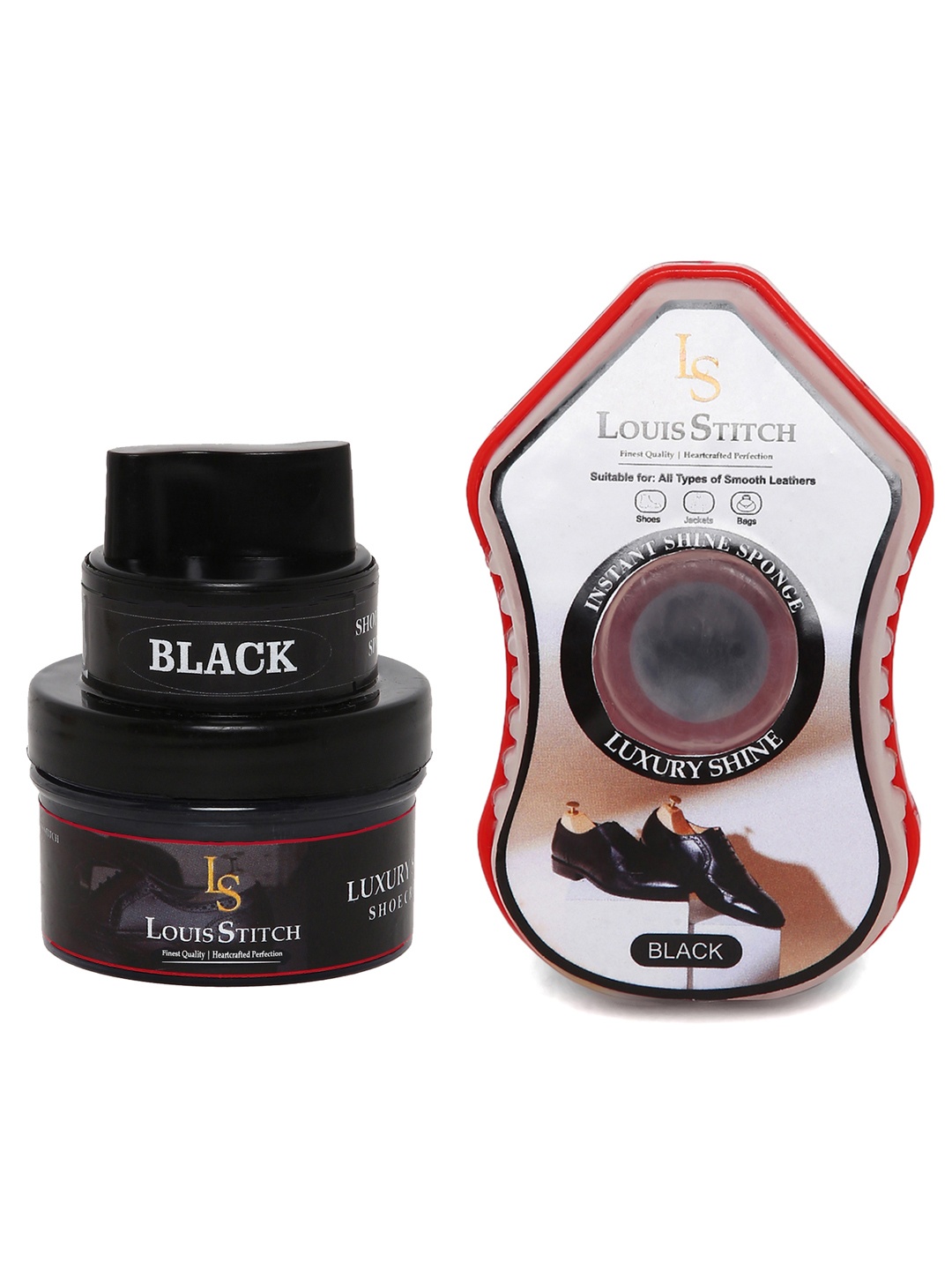 

LOUIS STITCH Men Black Shoe Shiner & Cream With Applicator