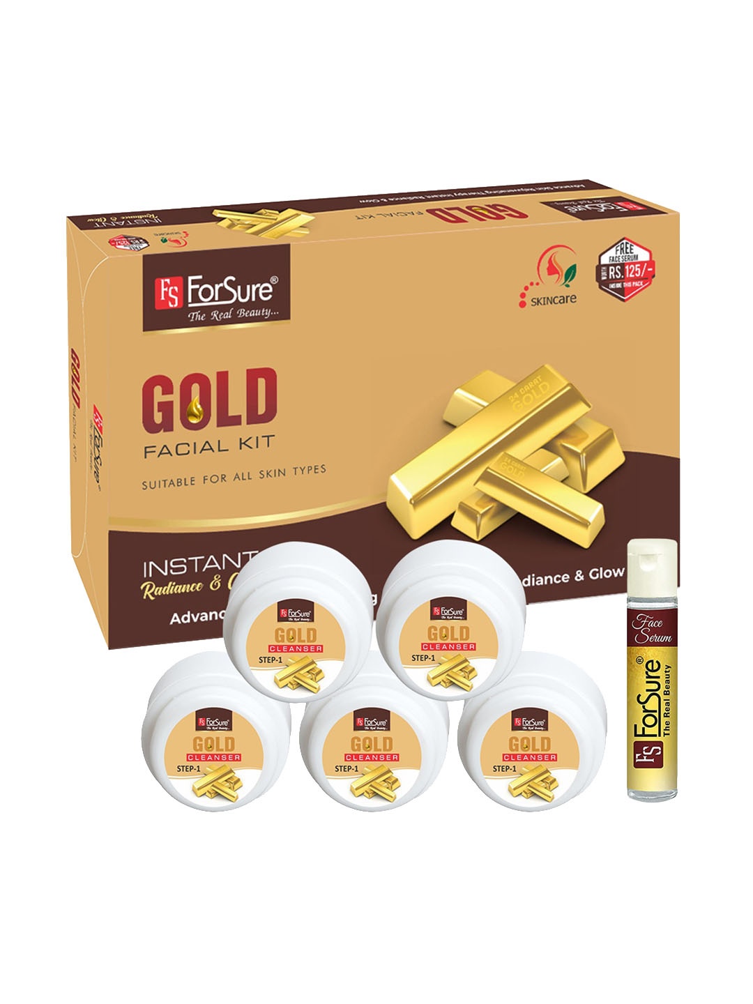 

ForSure Gold Facial Kit, White