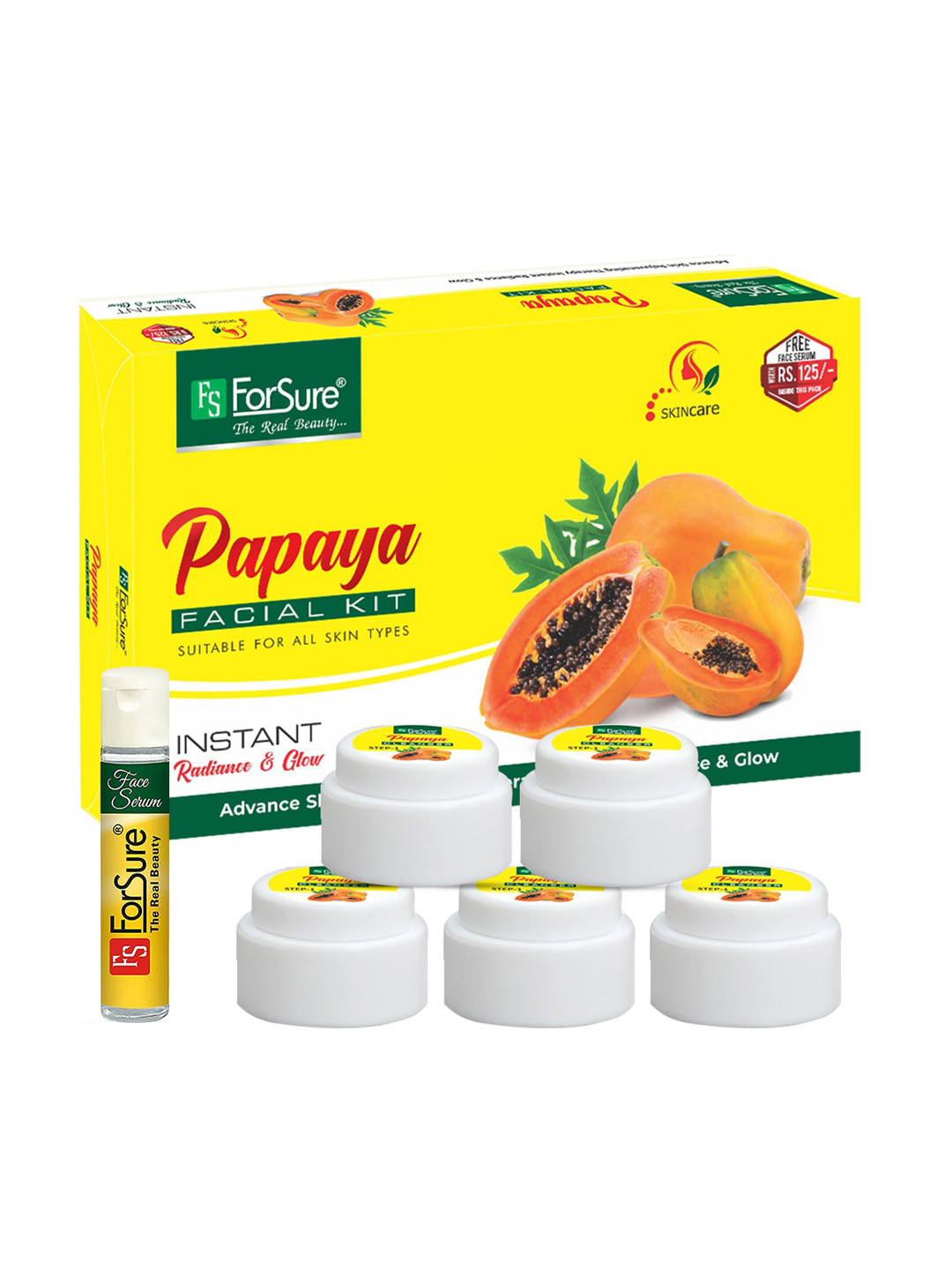 

ForSure Papaya Facial Kit, White
