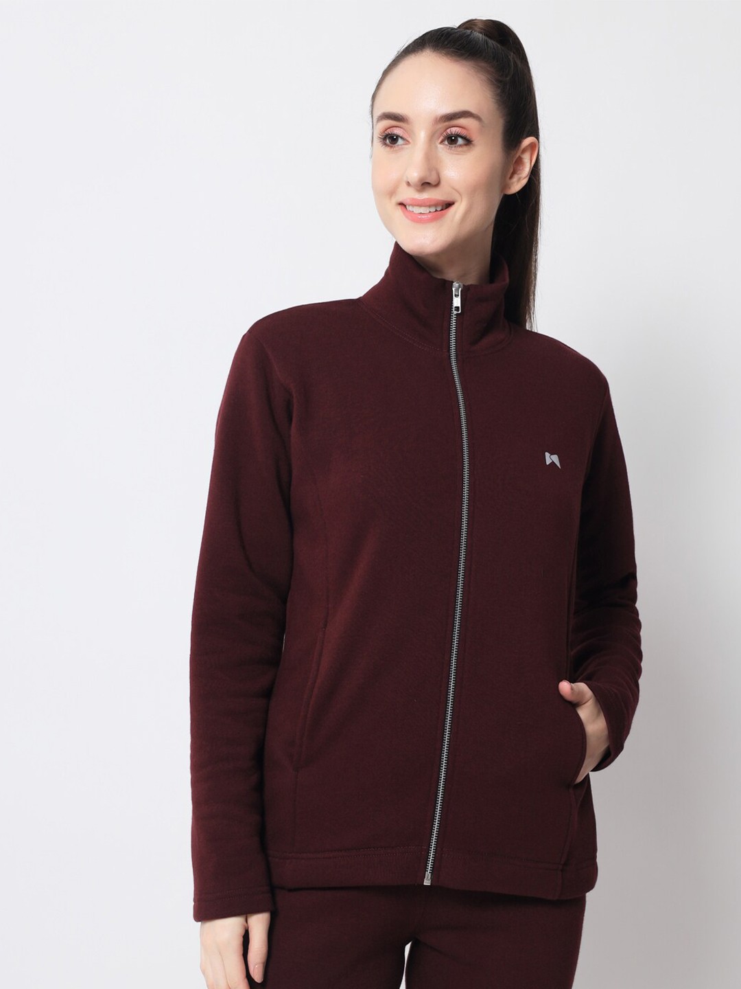 

MUSCLE TORQUE Women Maroon Sweatshirt