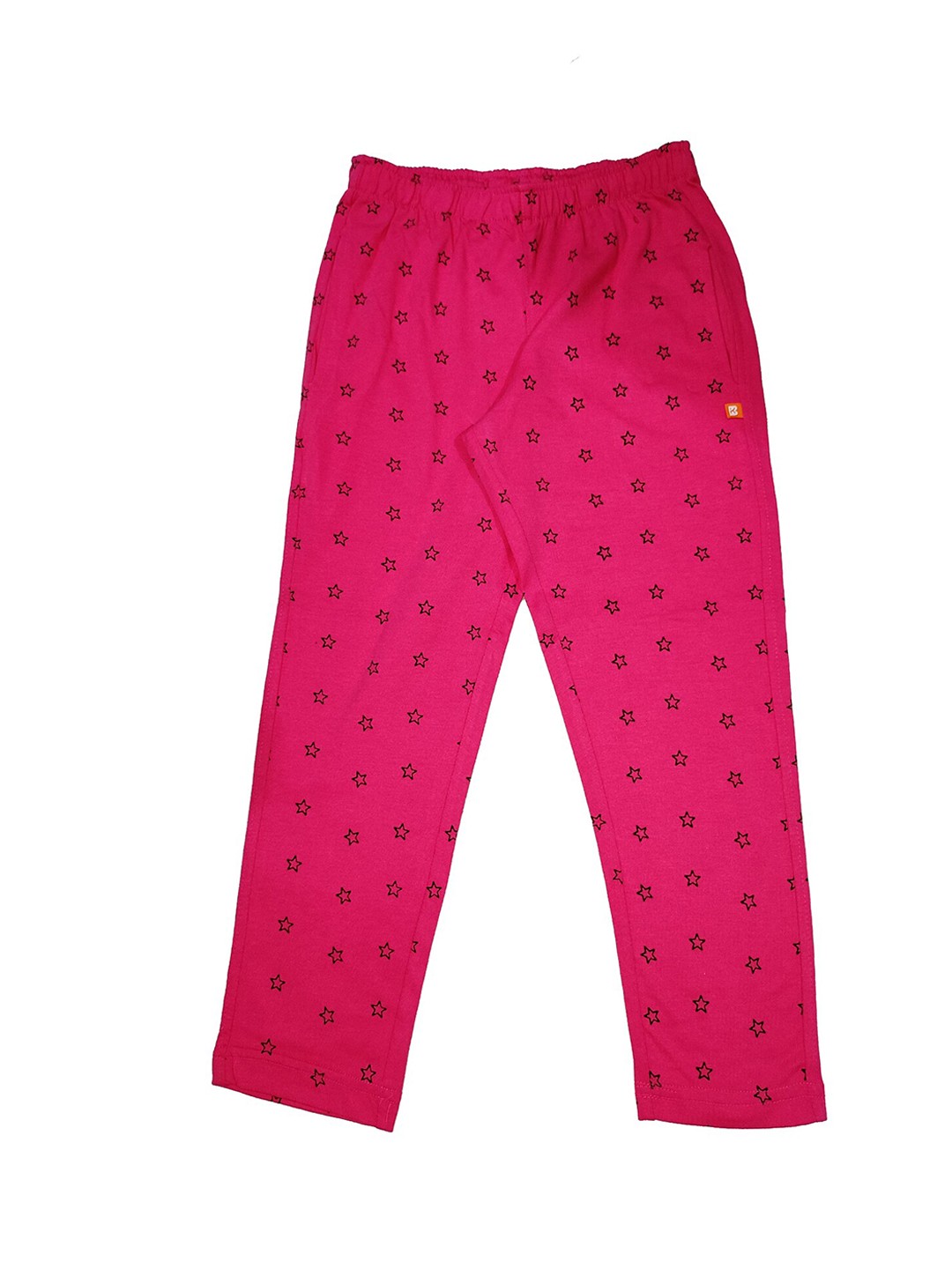 

PROTEENS Girls Fuchsia Printed Cotton Track Pant, Pink