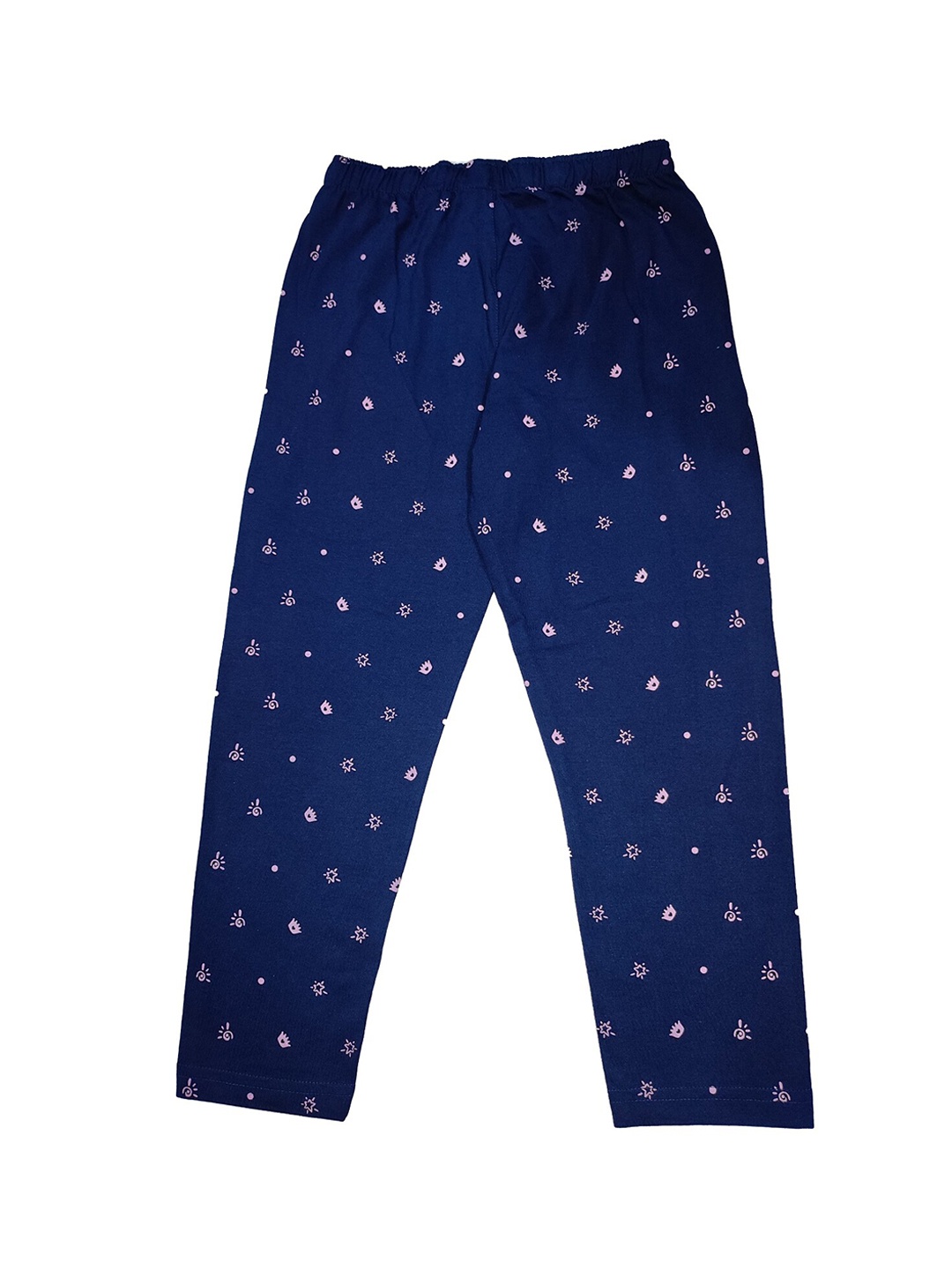 

PROTEENS Girls Navy Blue Printed Cotton Track Pant