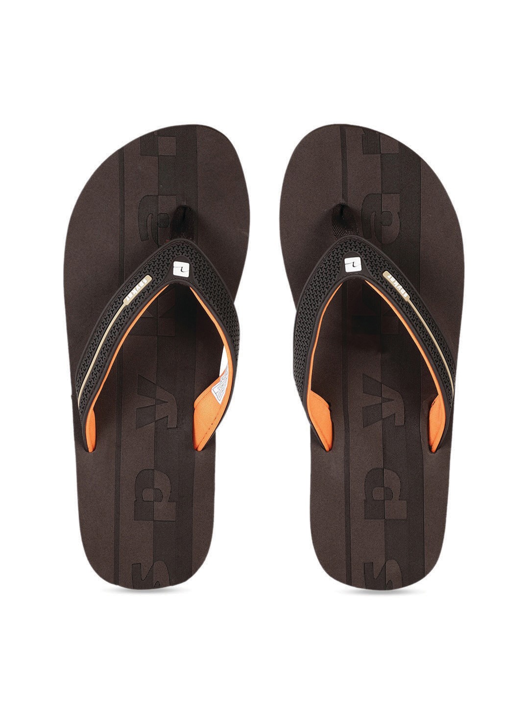 

SPYKAR Men Brown Rubber Thong Flip-Flops