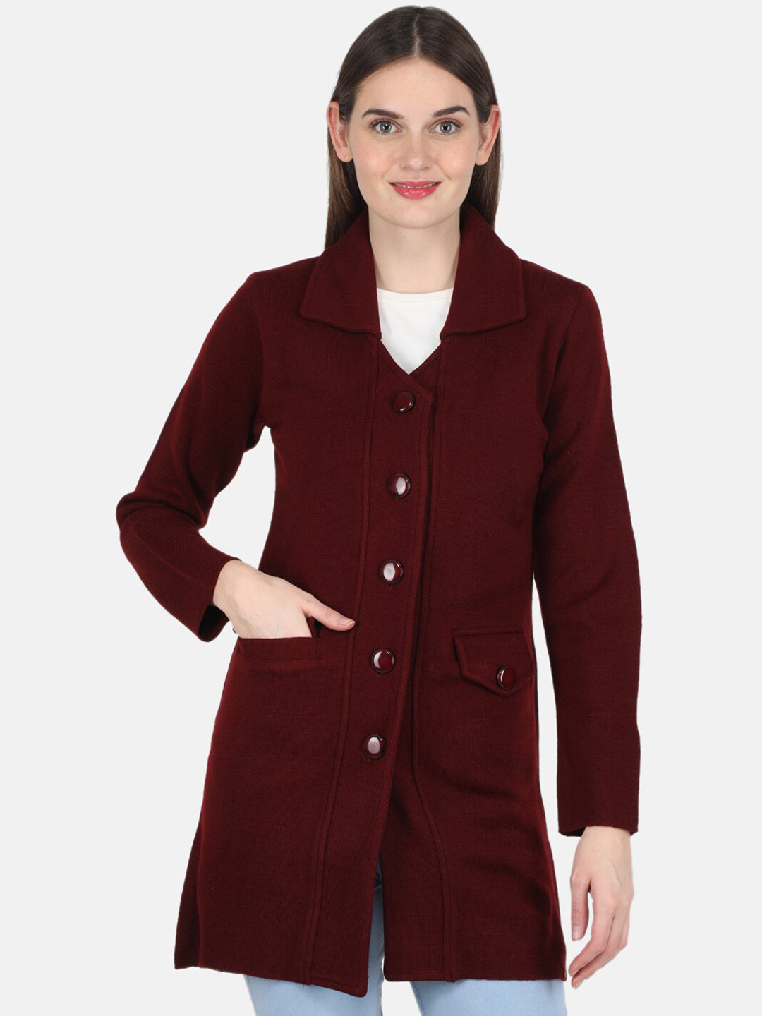 

Monte Carlo Women Maroon Peacoat