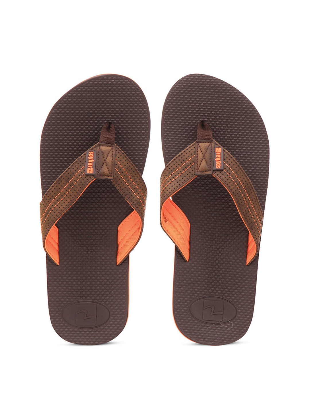 

SPYKAR Men Brown Rubber Thong Flip-Flops