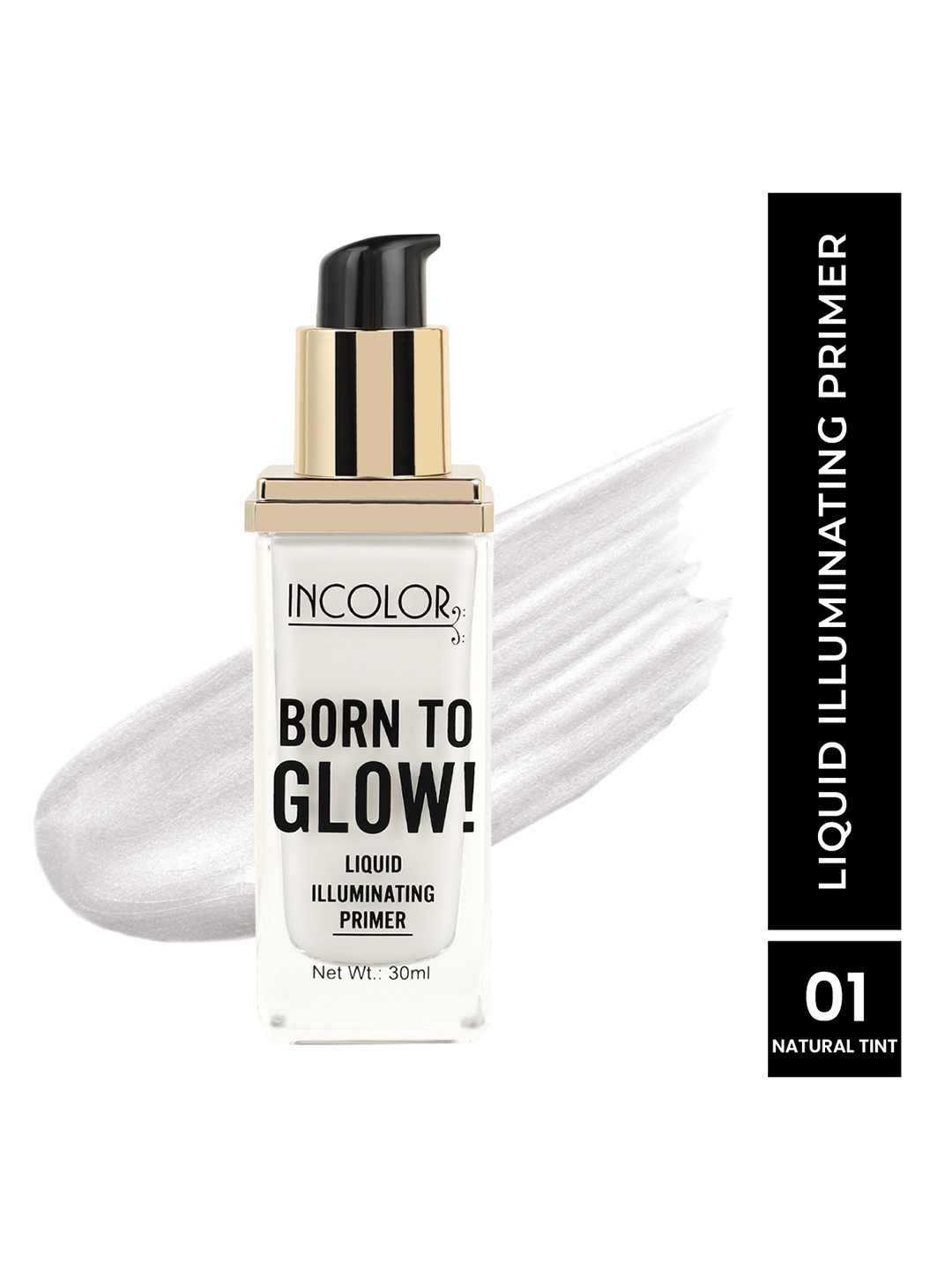 

INCOLOR Born To Glow Liquid Illuminating Primer 30 ml - Natural Tint 01, White