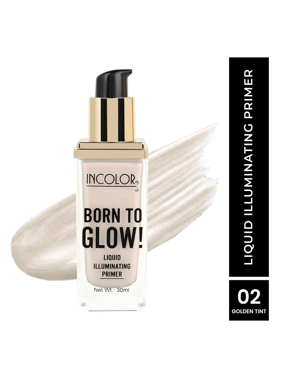 

INCOLOR Born To Glow Liquid Illuminating Primer 30 ml - Gold Tint 02, Cream