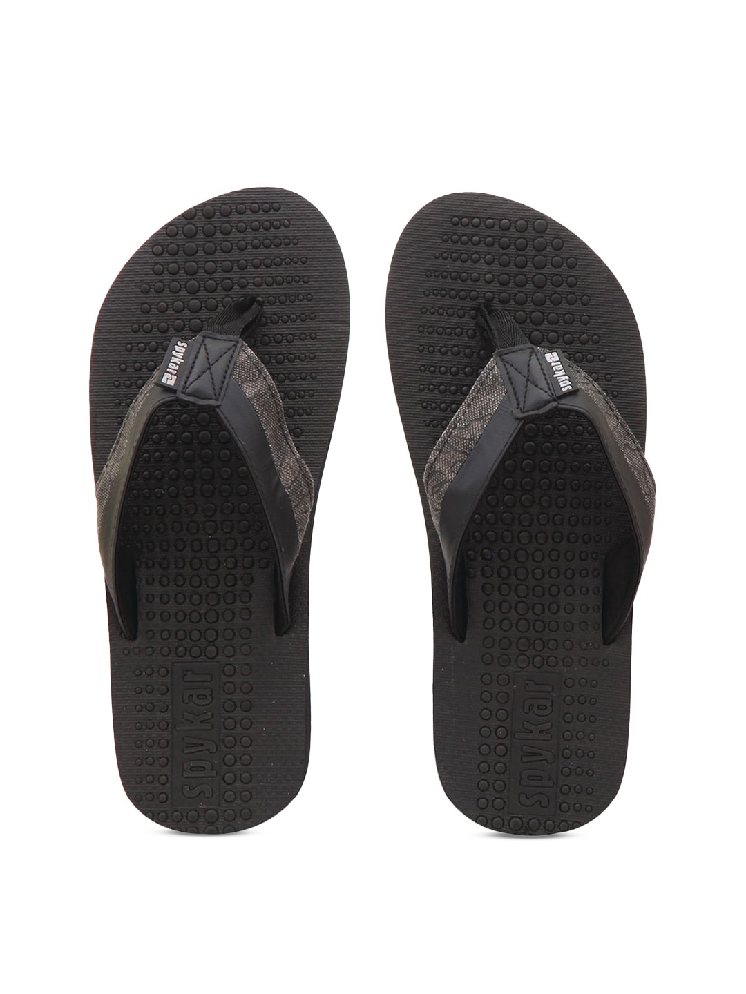 

SPYKAR Men Black Thong Flip-Flops