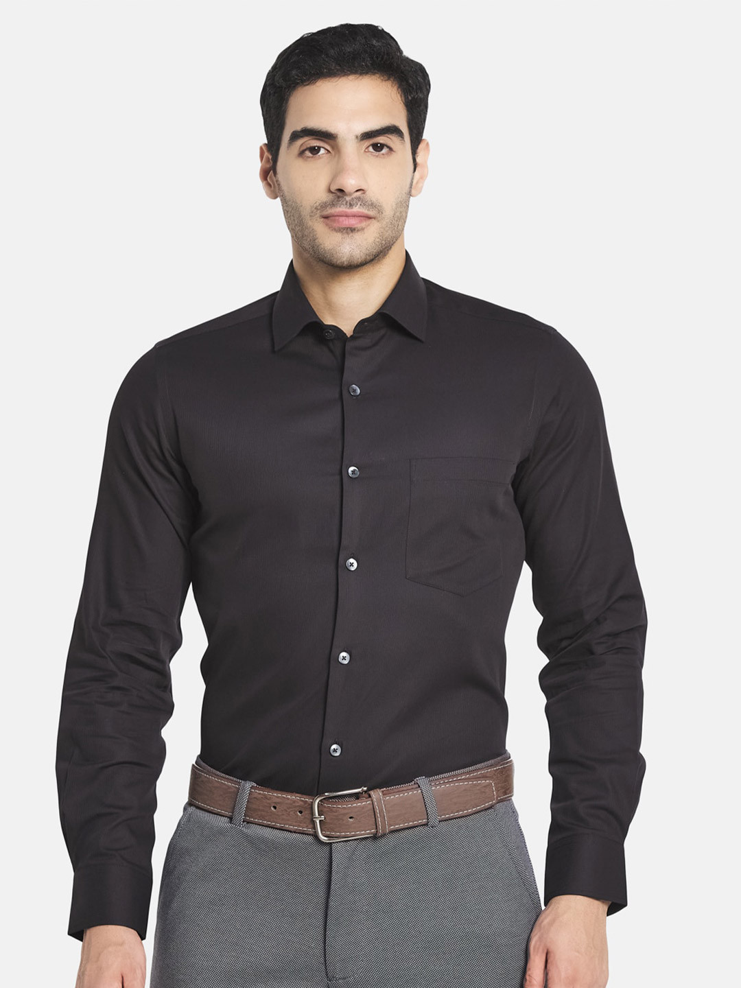 

Monte Carlo Men Black Formal Shirt