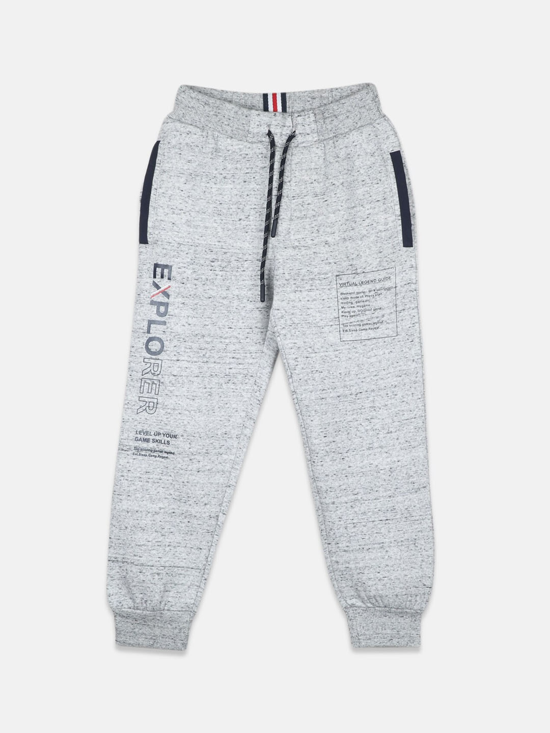 

Monte Carlo Boys Grey Printed Joggers