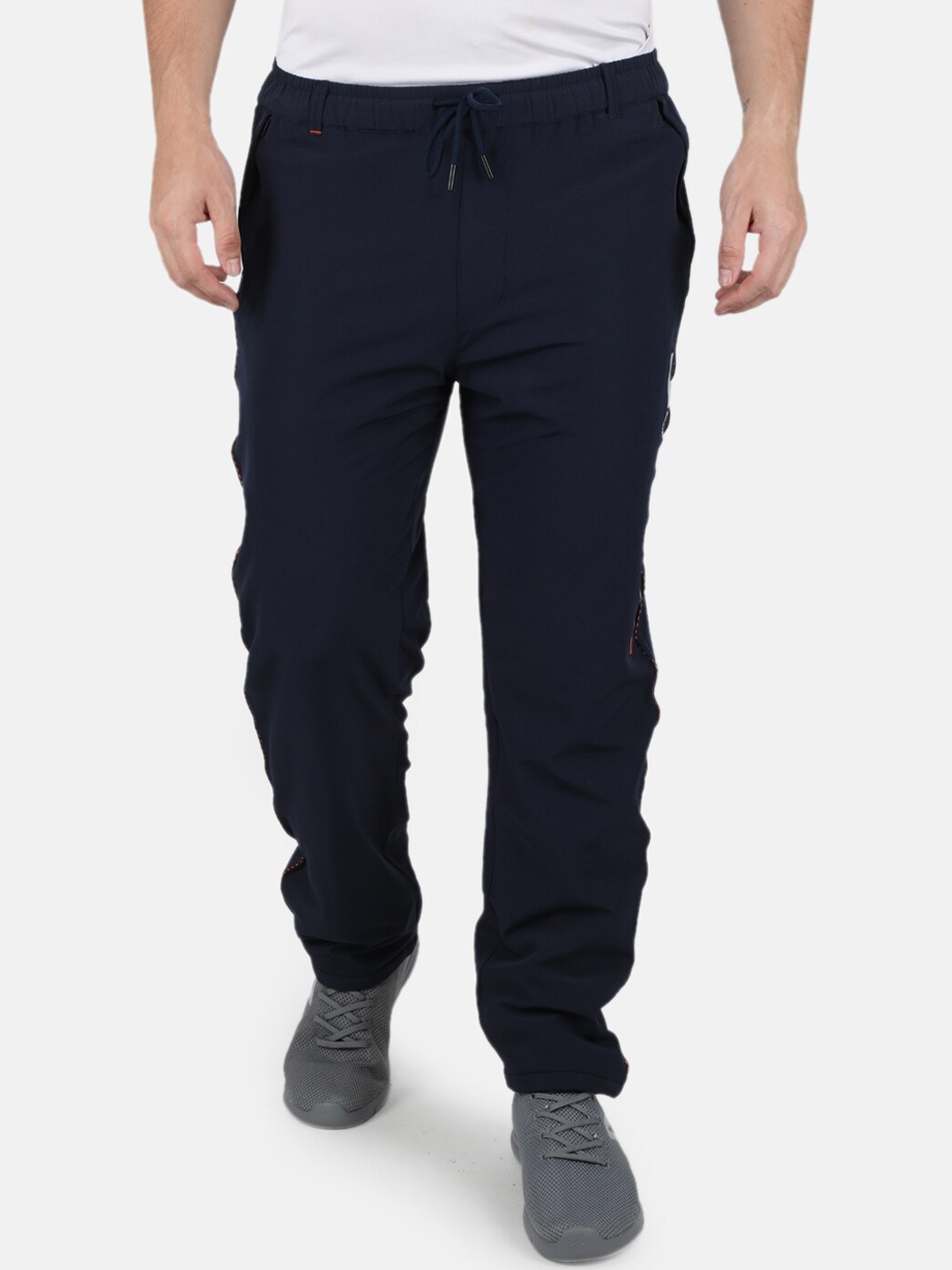 

Monte Carlo Men Plus Size Navy Blue Track Pants