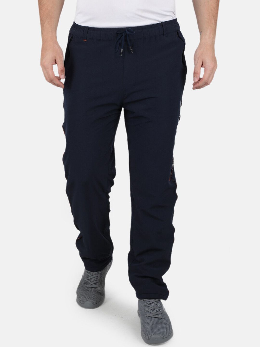 

Monte Carlo Men Plus Size Navy Blue Track Pants