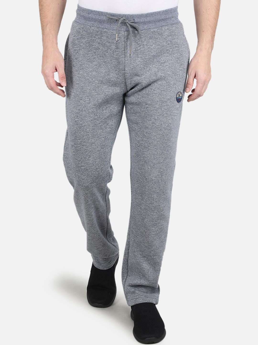 

Monte Carlo Men Grey Solid Cotton Track Pant