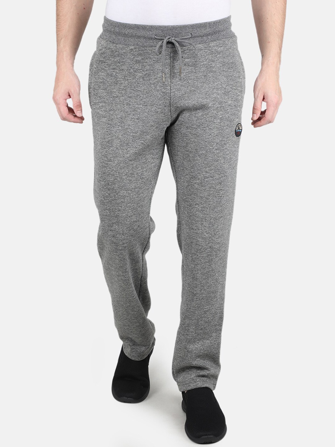 

Monte Carlo Men Grey Solid Cotton Track Pants