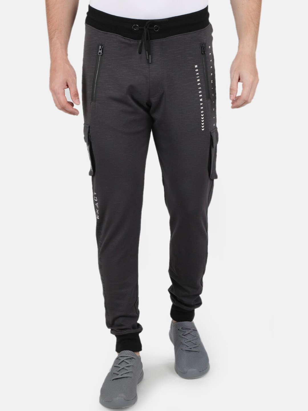 

Monte Carlo Men Grey Slim-Fit Cotton Jogger