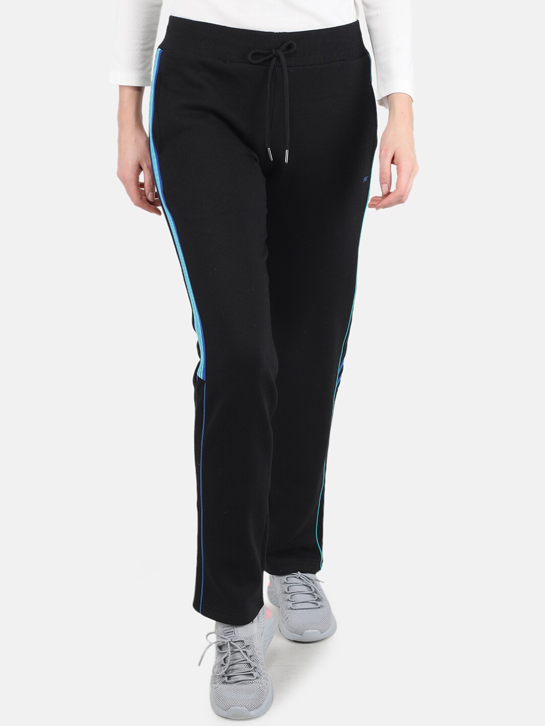 

Monte Carlo Women Plus Size Black Regular-Fit Track Pants