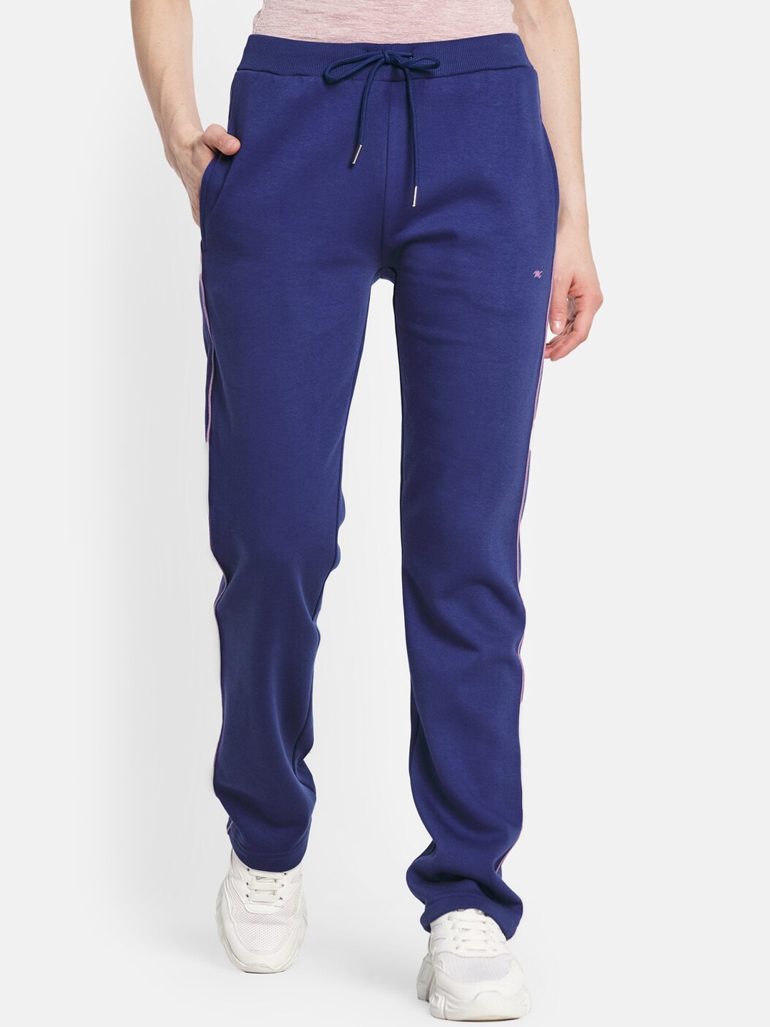 

Monte Carlo Women Blue Solid Cotton Track Pant