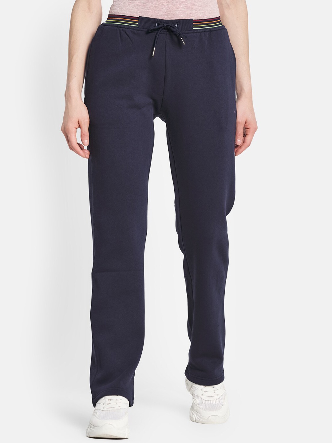 

Monte Carlo Women Navy Blue Cotton Track Pants