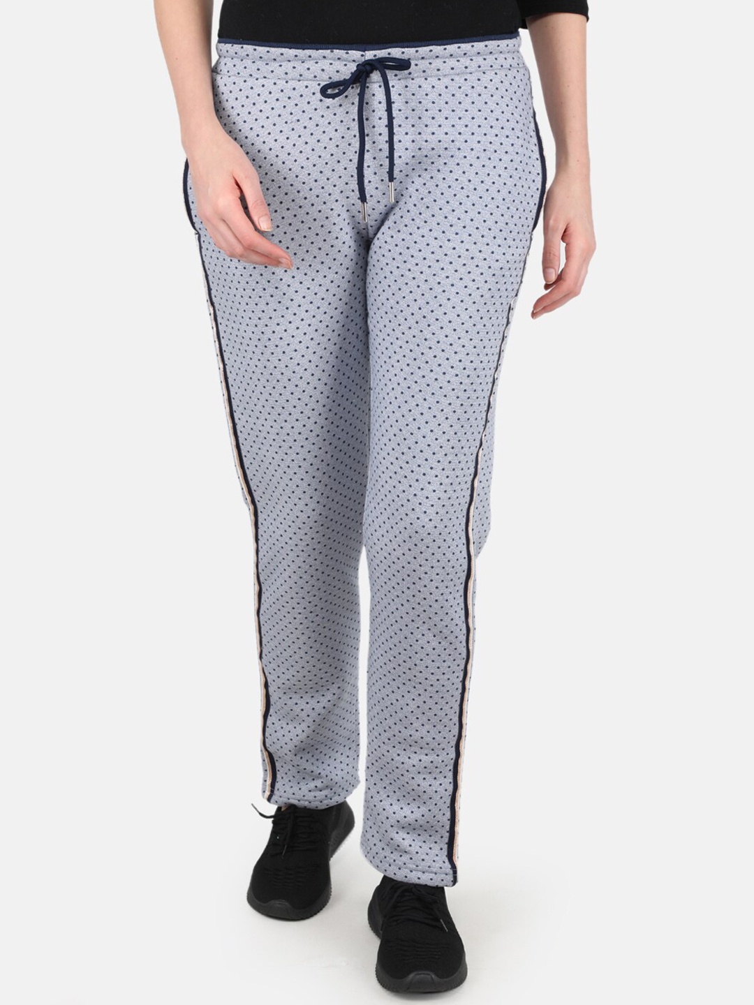 

Monte Carlo Women Blue Printed Track Pants