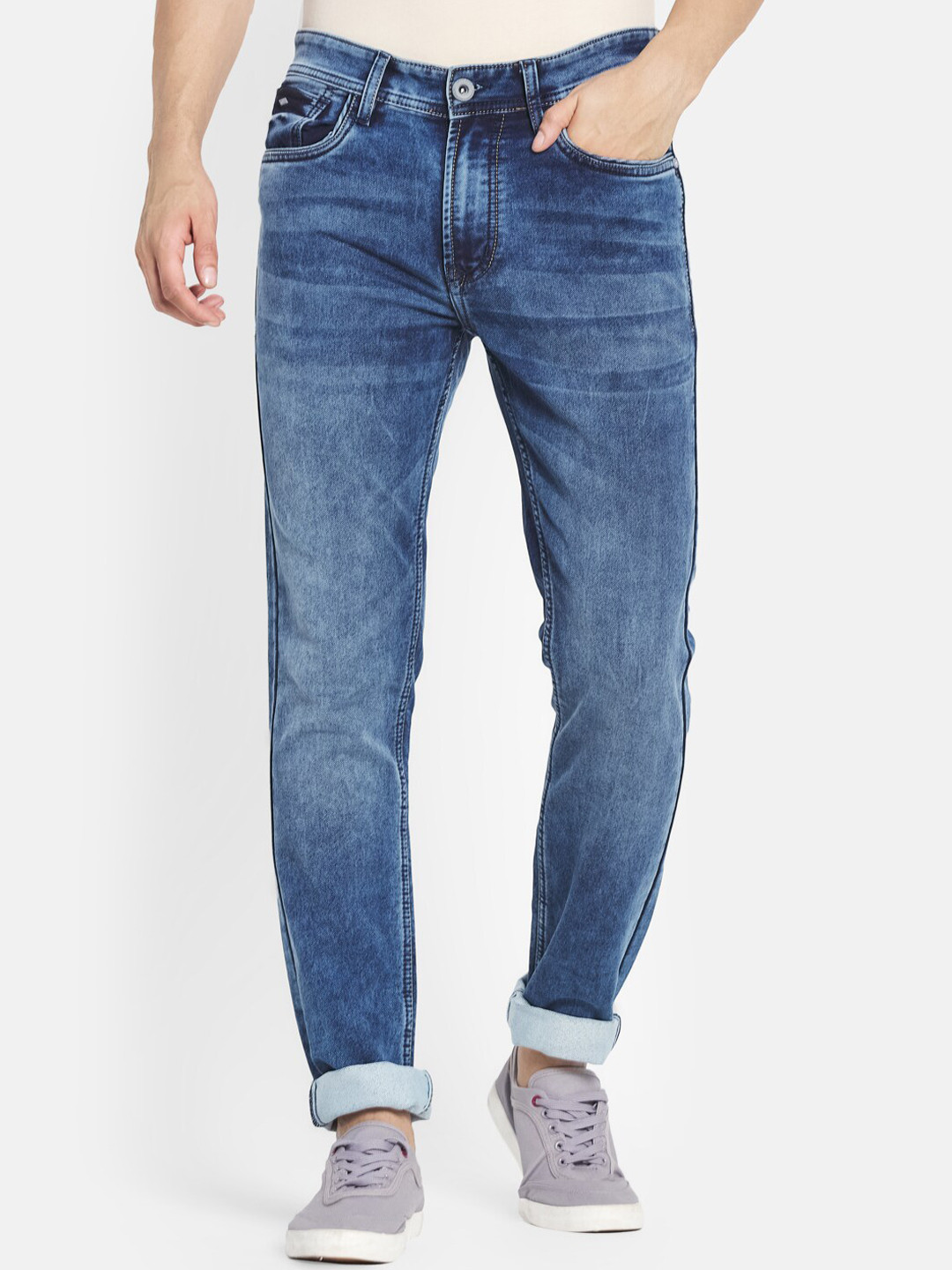 

Monte Carlo Men Blue Skinny Fit Heavy Fade Jeans