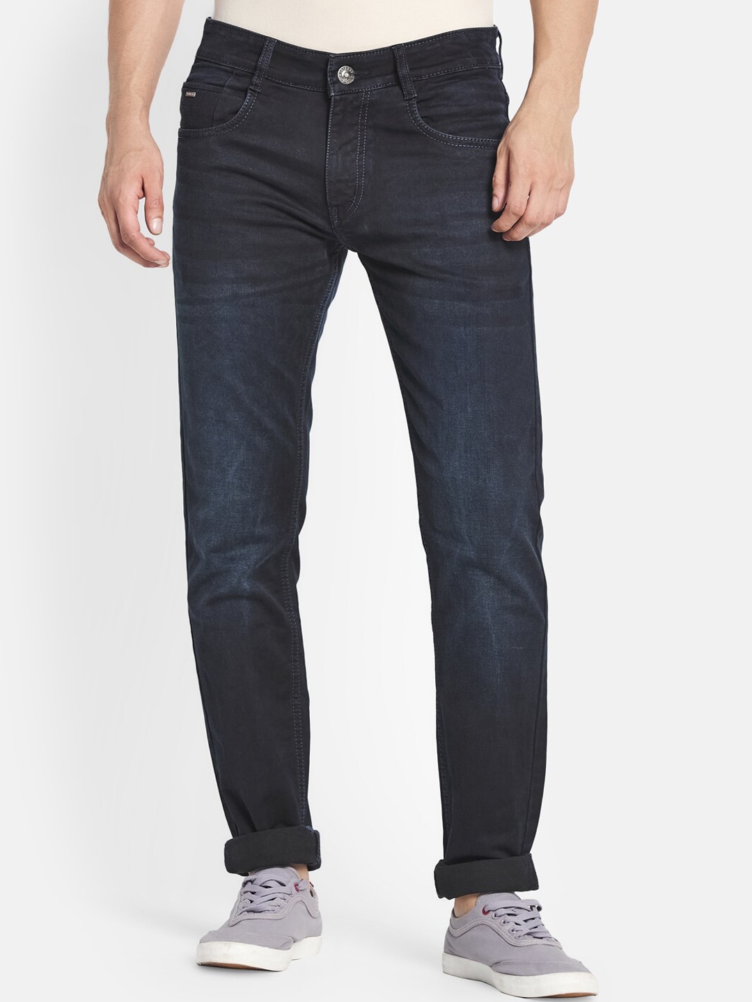 

Monte Carlo Men Black Skinny Fit Light Fade Jeans
